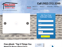 Tablet Screenshot of billblazekroofing.com